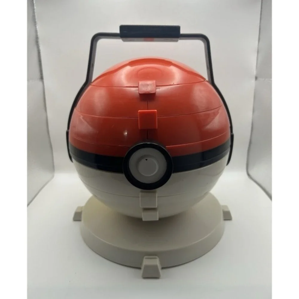 Vintage 1999‎ Pokemon Collector Marbles Pokeball Carrying Case & Marbles